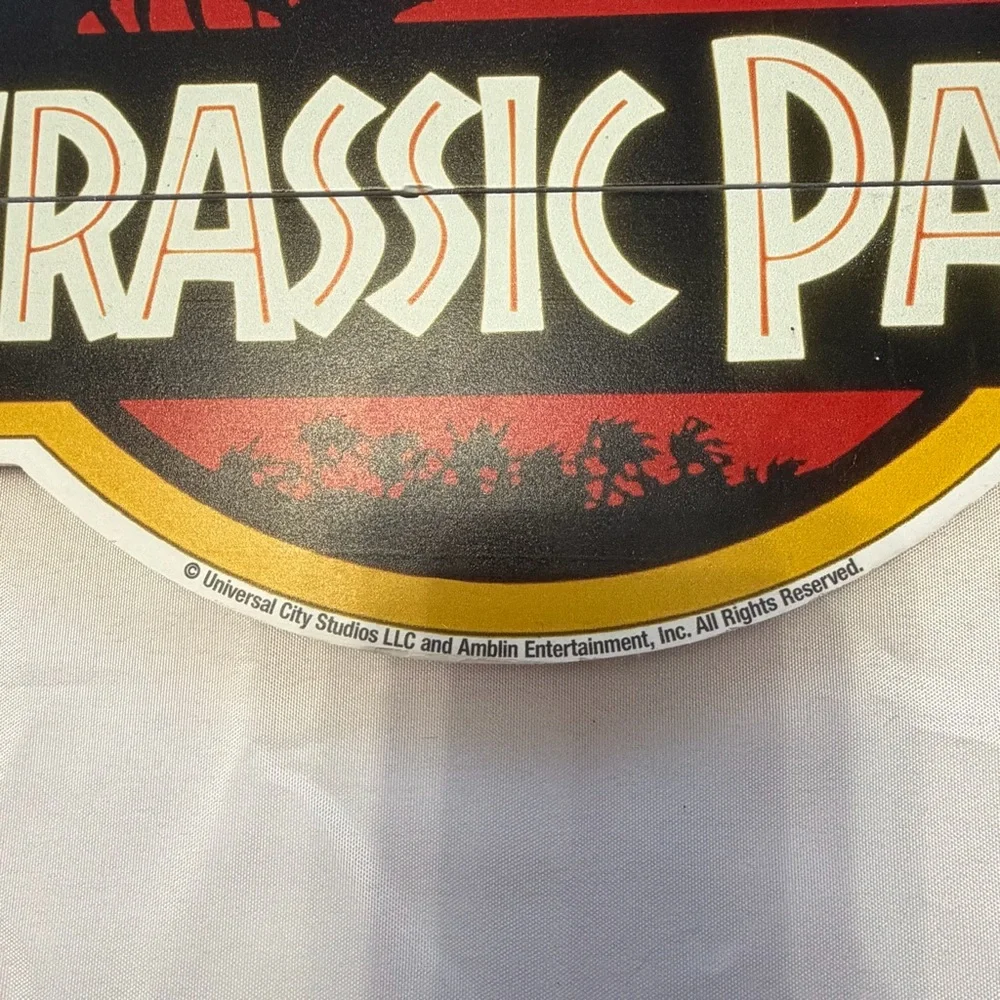 Jurassic Park hanging wooden sign‎ dinosaur wall decor